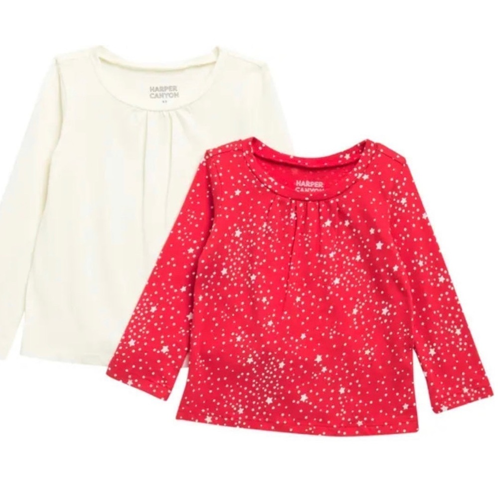 NWT Baby Crew Neck Long Sleeve Top - Pack of 2 Size 3M